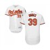 Men's Baltimore Orioles #39 Renato Nunez White Home Flex Base Authentic Collection Baseball Jersey