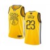 Men's Golden State Warriors #23 Draymond Green Yellow Swingman 2019 Basketball Finals Bound Jersey - Earned Edition