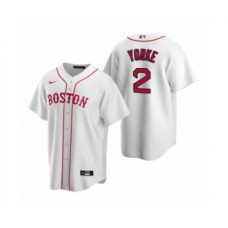 Men's Boston Red Sox #2 Nick Yorke White 2020 MLB Draft Replica Home Stitched Jersey