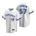 Men's Nike Toronto Blue Jays #57 Trent Thornton White Cooperstown Collection Home Stitched Baseball Jersey