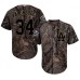 Men's Majestic Los Angeles Dodgers #34 Fernando Valenzuela Authentic Camo Realtree Collection Flex Base 2018 World Series MLB Jersey