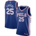 Men's Philadelphia 76ers #25 Ben Simmons Nike Royal 2020-21 Swingman Stitched Jersey