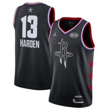 Men's Nike Houston Rockets #13 James Harden Black Basketball Jordan Swingman 2019 All-Star Game Jersey