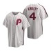 Men's Nike Philadelphia Phillies #4 Scott Kingery White Cooperstown Collection Home Stitched Baseball Jersey