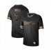 Men's Atlanta Braves #3 Babe Ruth Authentic Black Gold Fashion Baseball Stitched Jersey