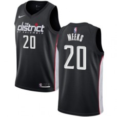 Men's Nike Washington Wizards #20 Jodie Meeks Swingman Black NBA Jersey - City Edition