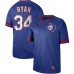 Men's Nike Texas Rangers #34 Nolan Ryan Royal Authentic Cooperstown Collection Stitched Baseball Jersey