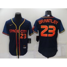 Men's Houston Astros #23 Michael Brantley Nike Navy 2022 City Connect Player Stitched Jersey