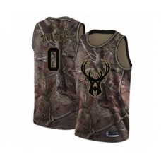 Men's Milwaukee Bucks #0 Donte DiVincenzo Swingman Camo Realtree Collection Basketball Stitched Jersey