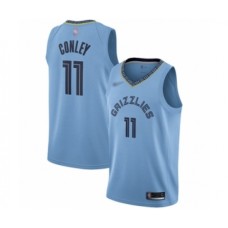 Men's Memphis Grizzlies #11 Mike Conley Authentic Blue Finished Basketball Stitched Jersey Statement Edition