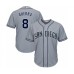 Men's San Diego Padres #8 Javy Guerra Authentic Grey Road Cool Base Baseball Player Stitched Jersey