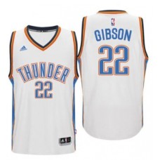 Men's Oklahoma City Thunder #22 Taj Gibson adidas White Player Swingman Jersey