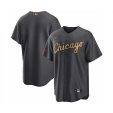 Men's Chicago White Sox Blank Charcoal 2022 All-Star Cool Base Stitched Baseball Jersey