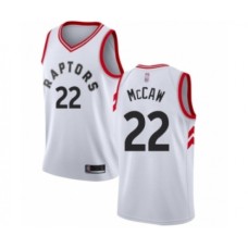 Men's Toronto Raptors #22 Patrick McCaw Authentic White Basketball Stitched Jersey - Association Edition