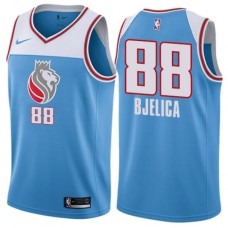 Men's Nike Sacramento Kings #88 Nemanja Bjelica Swingman Blue NBA Jersey - City Edition