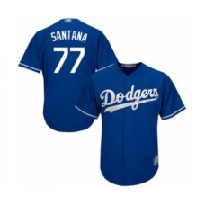 Men's Los Angeles Dodgers #77 Dennis Santana Royal Blue Alternate Flex Base Authentic Collection Baseball Player Stitched Jersey