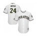 Men's Pittsburgh Pirates #24 Chris Archer Replica White Alternate Cool Base Baseball Jersey