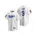 Men's Los Angeles Dodgers #9 Gavin Lux White 2020 World Series Replica Stitched Jersey