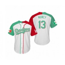 Men's Max Muncy #13 Los Angeles Dodgers Two-Tone Mexican Heritage Night Cool Base Stitched Jersey