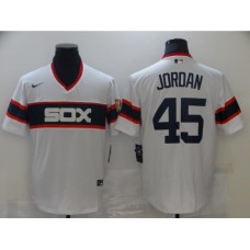 Men's Nike Chicago White Sox #45 Michael Jordan White Alternate Flex Base Authentic Collection Stitched Jersey