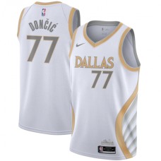 Men's Dallas Mavericks #77 Luka Doncic Nike White 2020-21 Swingman Player Stitched Jersey