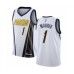 Men's Indiana Pacers #1 T.J. Warren White Swingman Jersey - Earned Edition