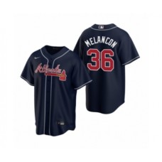 Men's Atlanta Braves #36 Mark Melancon Nike Navy 2020 Replica Alternate Stitched Jersey