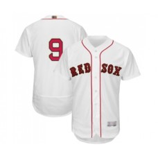 Men's Boston Red Sox #9 Ted Williams White 2019 Gold Program Flex Base Authentic Collection Baseball Jersey