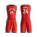 Men's Toronto Raptors #24 Norman Powell Swingman Red 2019 Basketball Finals Bound Suit Jersey - Icon Edition