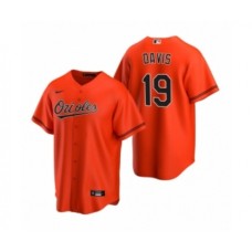 Men's Baltimore Orioles #19 Chris Davis Nike Orange 2020 Replica Alternate Stitched Jersey