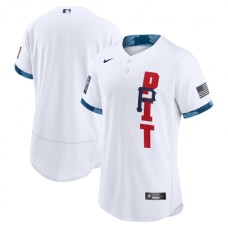 Men's Pittsburgh Pirates Blank Nike White 2021 MLB All-Star Game Authentic Stitched Jersey