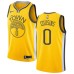 Men's Nike Golden State Warriors #0 DeMarcus Cousins Gold NBA Swingman Earned Edition Jersey