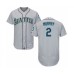 Men's Seattle Mariners #2 Tom Murphy Grey Road Flex Base Authentic Collection Baseball Player Stitched Jersey