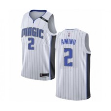 Men's Orlando Magic #2 Al-Farouq Aminu Authentic White Basketball Jersey - Association Edition