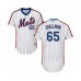 Men's New York Mets #65 Robert Gsellman White Alternate Flex Base Authentic Collection Baseball Player Stitched Jersey