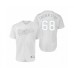 Men's Dodgers #68 Ross Stripling Chicken Strip White 2019 Players Weekend Authentic Stitched Jersey