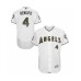 Men's Los Angeles Angels of Anaheim #4 Luis Rengifo Authentic White 2016 Memorial Day Fashion Flex Base Baseball Player Stitched Jersey