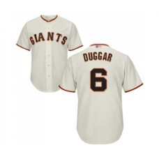 Men's San Francisco Giants #6 Steven Duggar Replica Cream Home Cool Base Baseball Jersey