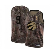 Men's Toronto Raptors #9 Serge Ibaka Swingman Camo Realtree Collection 2019 Basketball Finals Champions Jersey