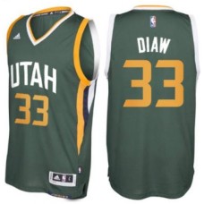 Men's Utah Jazz #33 Boris Diaw adidas Green New Swingman Alternate Jersey