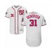 Men's Washington Nationals #31 Max Scherzer White Home Flex Base Authentic Collection 2019 World Series Champions Baseball Stitched Jersey