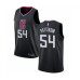 Men's Los Angeles Clippers #54 Patrick Patterson Authentic Black Basketball Stitched Jersey Statement Edition