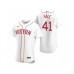 Men's Boston Red Sox #41 Chris Sale Nike White Authentic 2020 Alternate Stitched Jersey