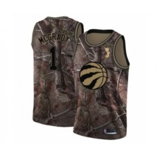 Men's Toronto Raptors #1 Tracy Mcgrady Swingman Camo Realtree Collection 2019 Basketball Finals Champions Jersey