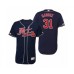 Men's 2019 Asian Heritage Month Atlanta Braves #31 Greg Maddux Navy Chinese Flex Base Stitched Jersey