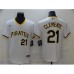 Men's Nike Pittsburgh Pirates #21 Roberto Clemente White Flexbase Authentic Stitched Jersey