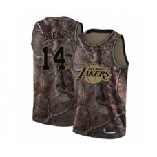 Men's Los Angeles Lakers #14 Danny Green Swingman Camo Realtree Collection Basketball Jersey