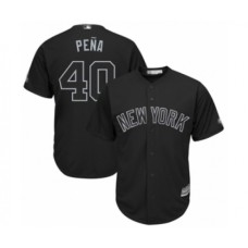 Men's New York Yankees #40 Luis Severino Pena Authentic Black 2019 Players Weekend Baseball Jersey