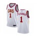 Men's Cleveland Cavaliers #1 Nik Stauskas Authentic White Basketball Jersey - Association Edition