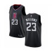 Men's Los Angeles Clippers #23 Lou Williams Swingman Black Basketball Stitched Jersey Statement Edition